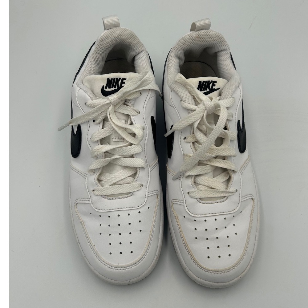 Nike Court Borough Low Recraft White Black Kids Sneakers DV5456-104 Size 5.5Y - Picture 2 of 5